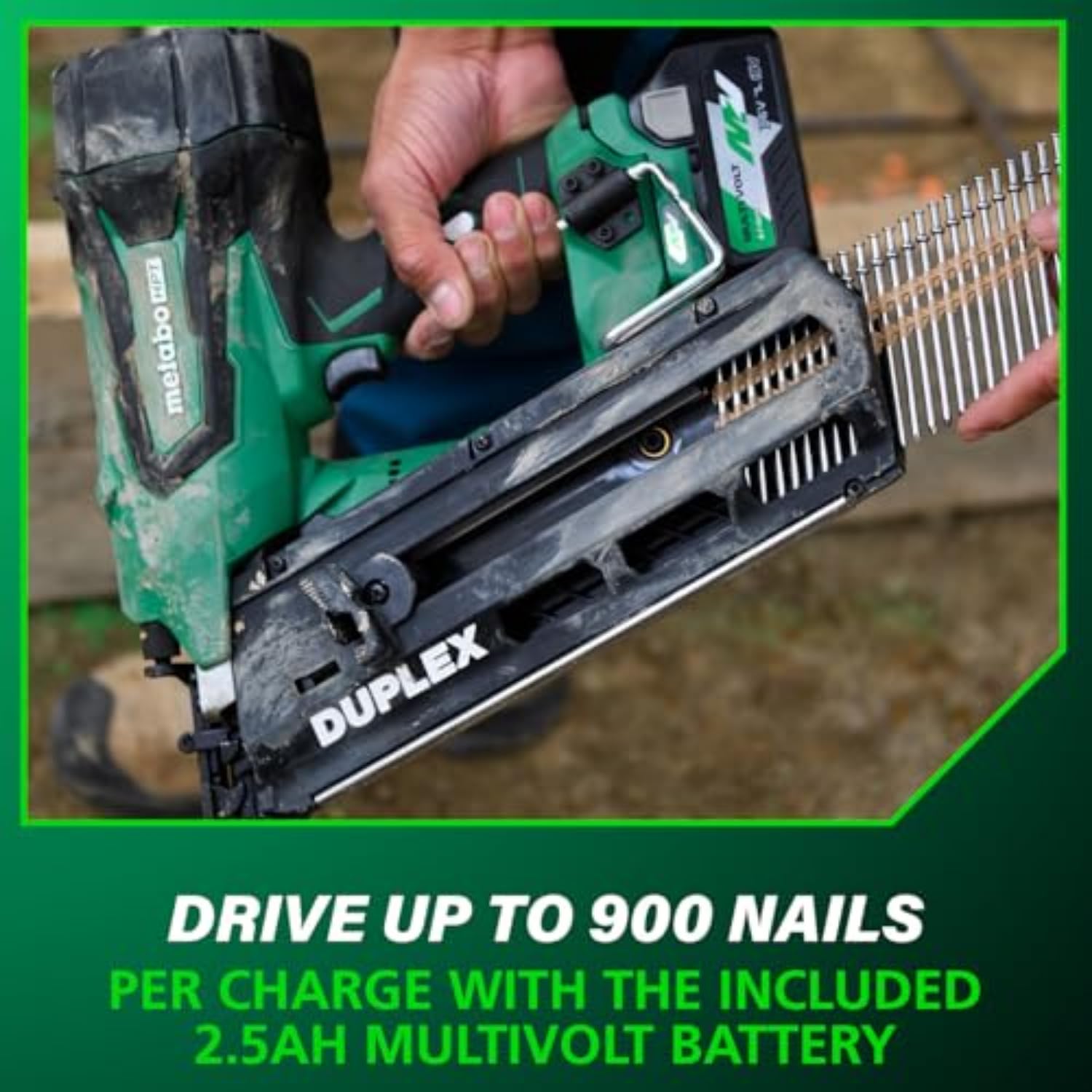 Framing Nailer Metabo HPT NR3675DD 36V MV Duplex Nailer Kit W/ 36V