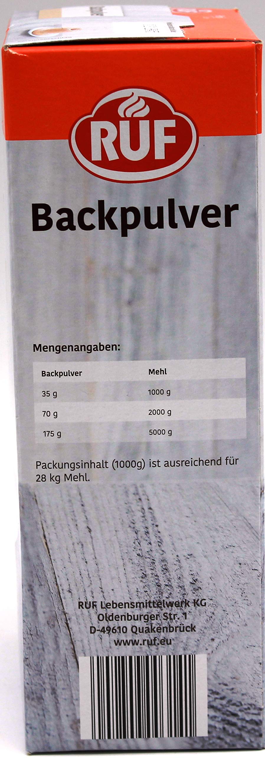 Ruf Backpulver, 10er Pack (10 x 1 kg)