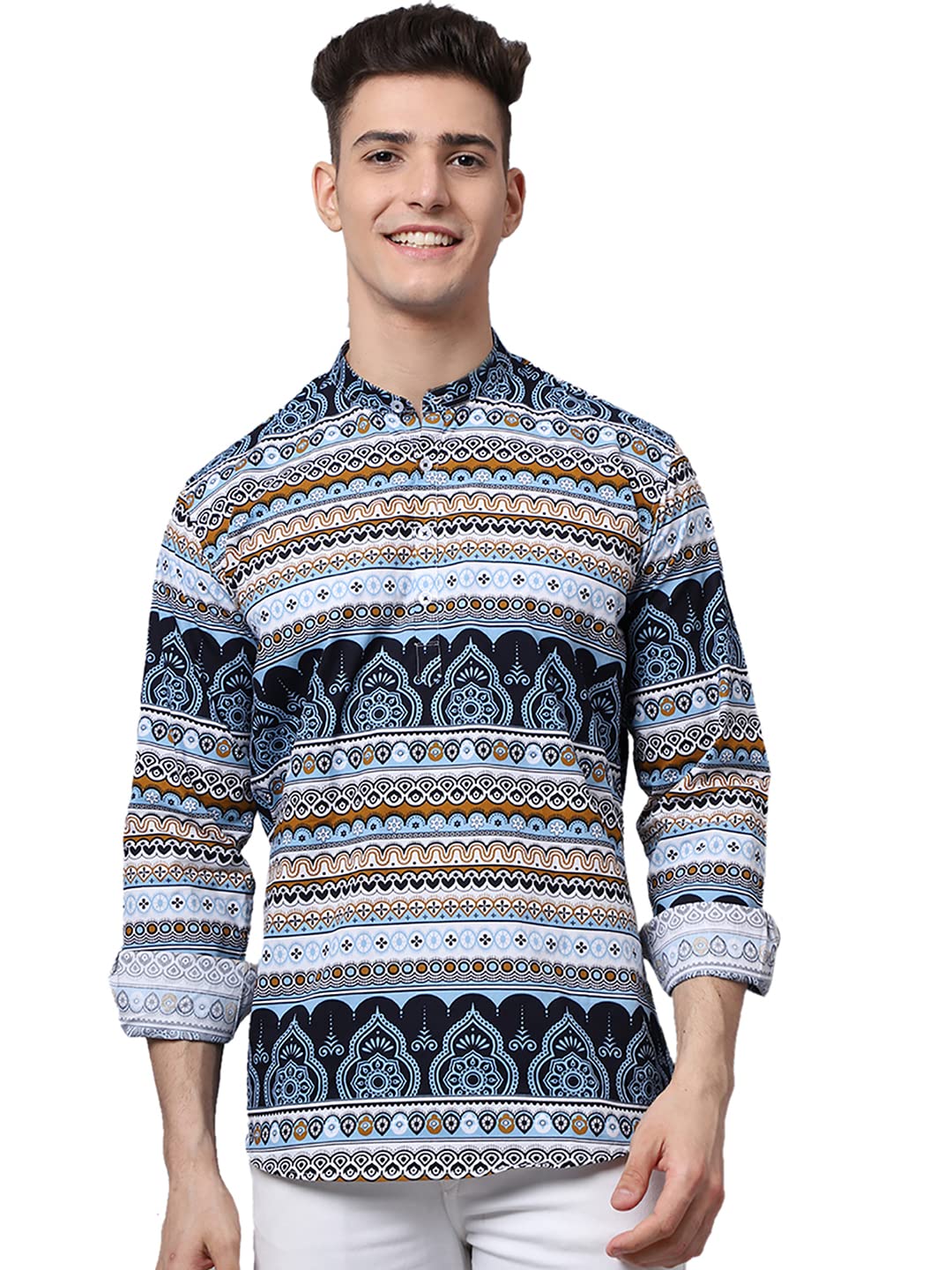 Majestic Man Cotton Printed Designer Ethnic Wear