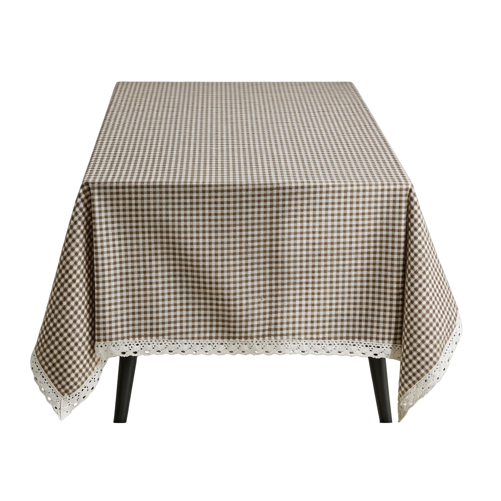 Woedpez Multipurpose Cotton Table Cover Decorative & Functional Attractive Pattern Designs Table Cloth 2 Size for Dining Living Room Trim Trim Runner