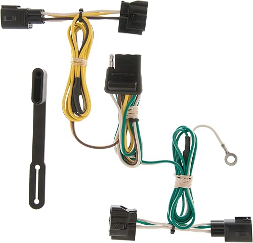 CURT 55363 - Arnés de cableado de remolque personalizado de 4 pines, se adapta a Jeep Wrangler TJ seleccionados