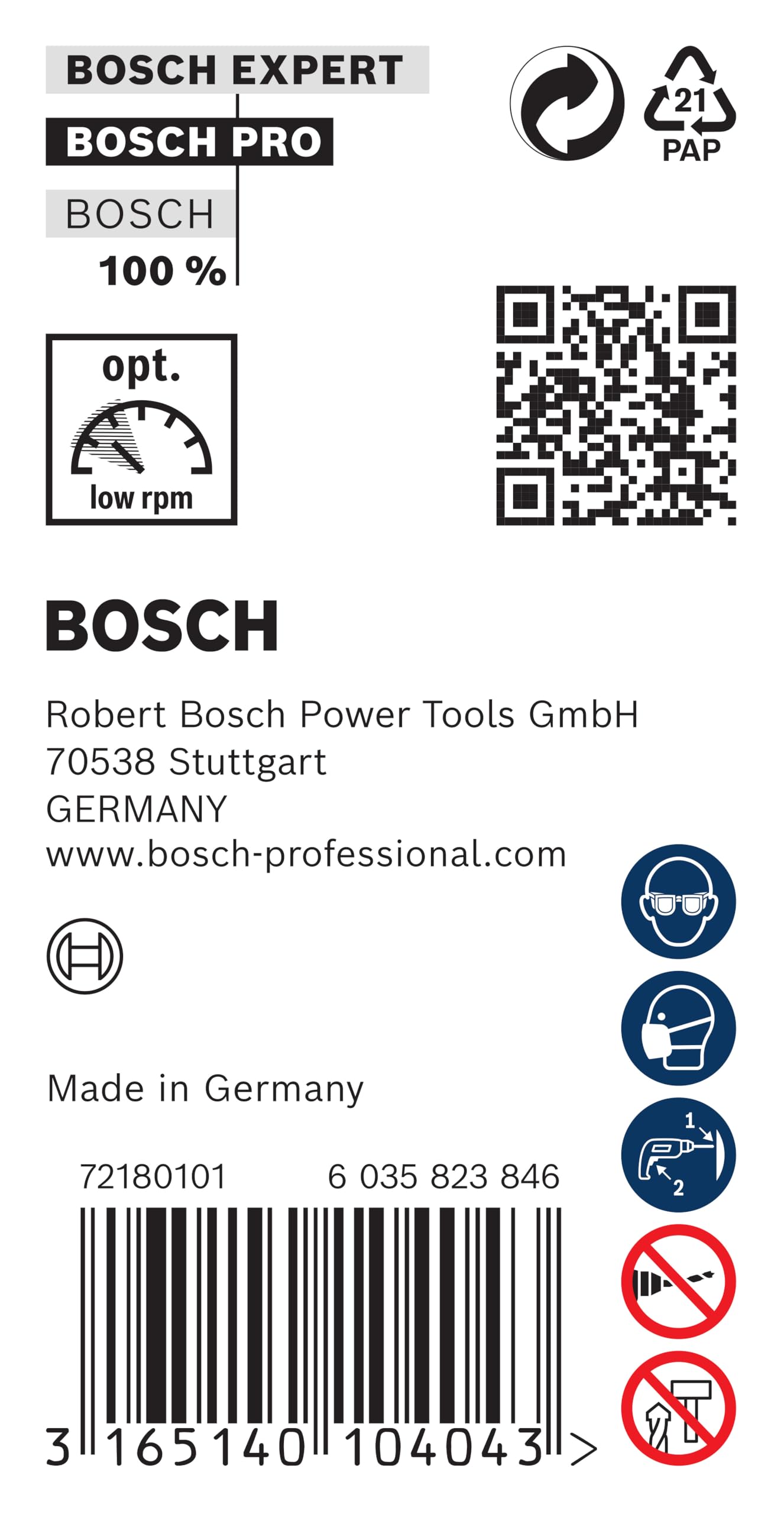 Bosch 1x Broca para instalación PRO Wood HSS