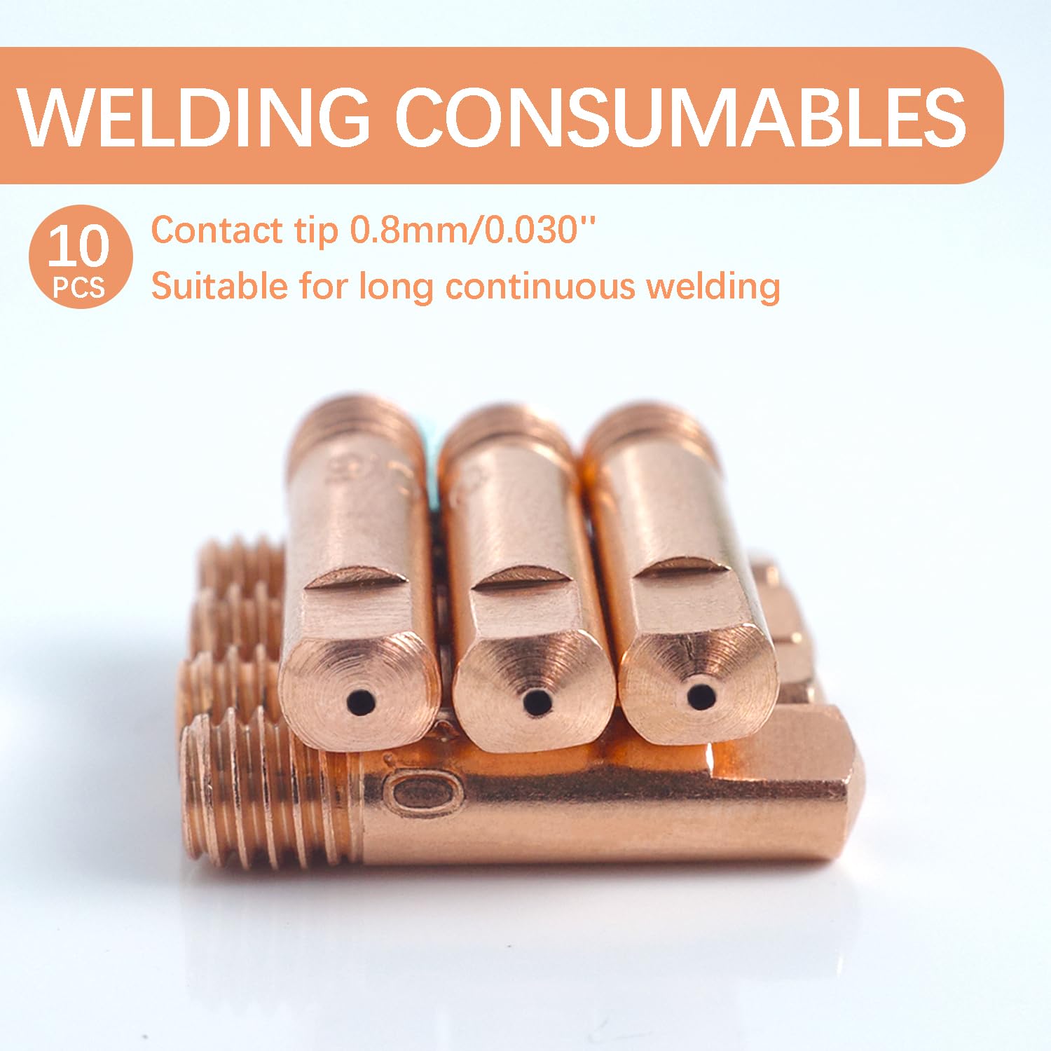 MIG Welding Torch Nozzle – 1.0mm Replacement Nozzle For MIG Continuous Wire Welding Machines (MIG15AK M6x25, 400V)