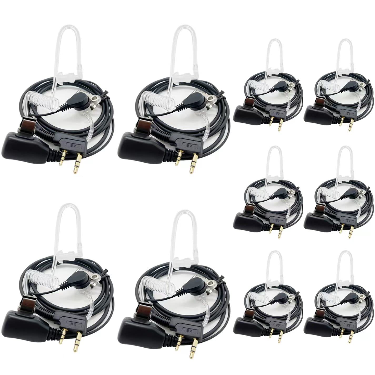 Riqiki 2-Pin Covert Air Acoustic Tube Headset