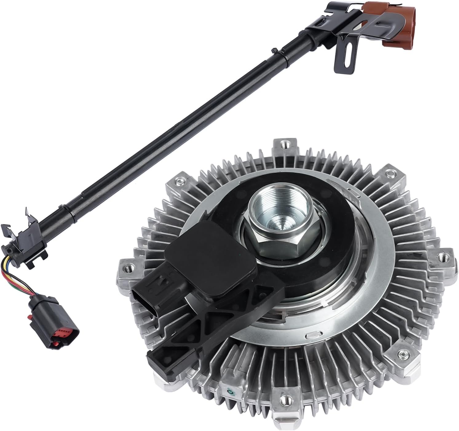 7L2Z8A616A Electronic Radiator Cooling Fan Clutch Replacement for Ford Explorer 2006-2010, Explorer Sport Trac 2007-2010 & Mercury Mountaineer 2006-2010 4.0L 4.6L, 3263 YB-3076 46055