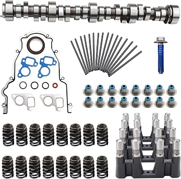 E1840P Sloppy Mechanics Stage 2 Camshaft Lifter Kit Fit for 1997-2007 GM Chevy LS1 V8 4.8L 5.0L 5.3L 6.0L 6.2L LS1 LS2 LS6 LQ4 LQ9 Cam Kit Gen III/IV mit Stage 2 Cam/Lifters/Springs/Trays/Pushrods
