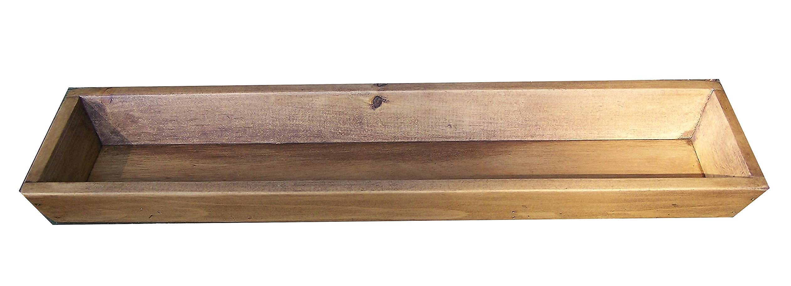 26 Inch Rustic Farmhouse Wooden Rectangular Candle Tray Dining Table Centerpiece USA Choice of