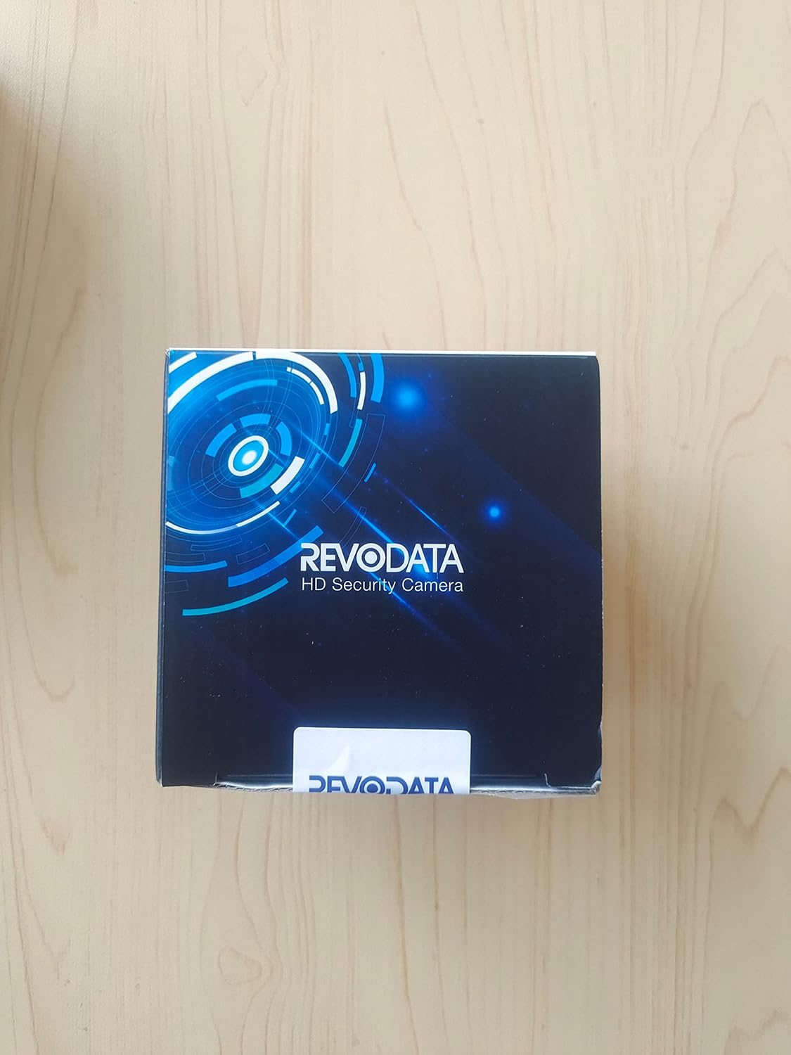 REVODATA 5MP Mini POE IP Camera with dimensions and ports