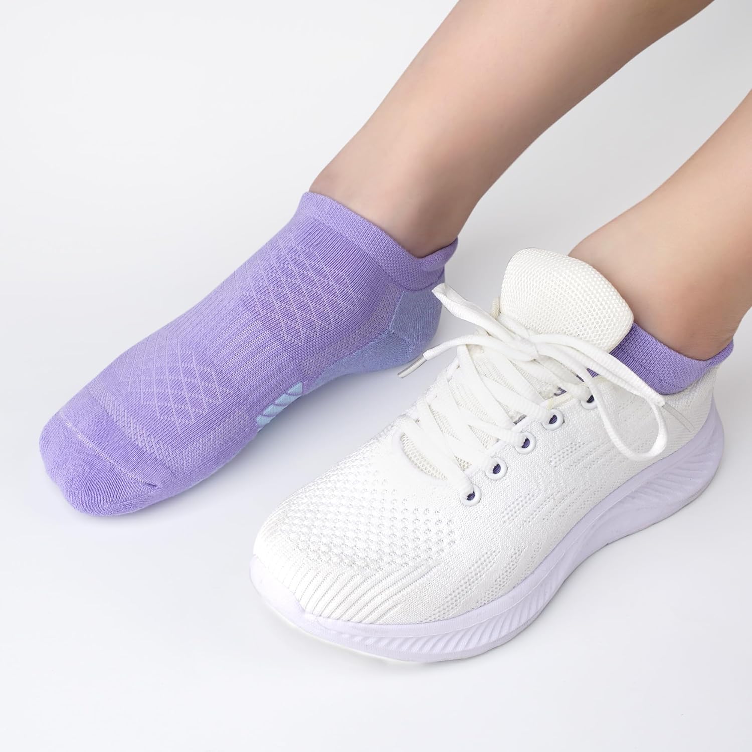 Ankle Socks Women Anti-blister Breathable Running Athletic Cushioned Socks 3/6 Pairs - Image 2