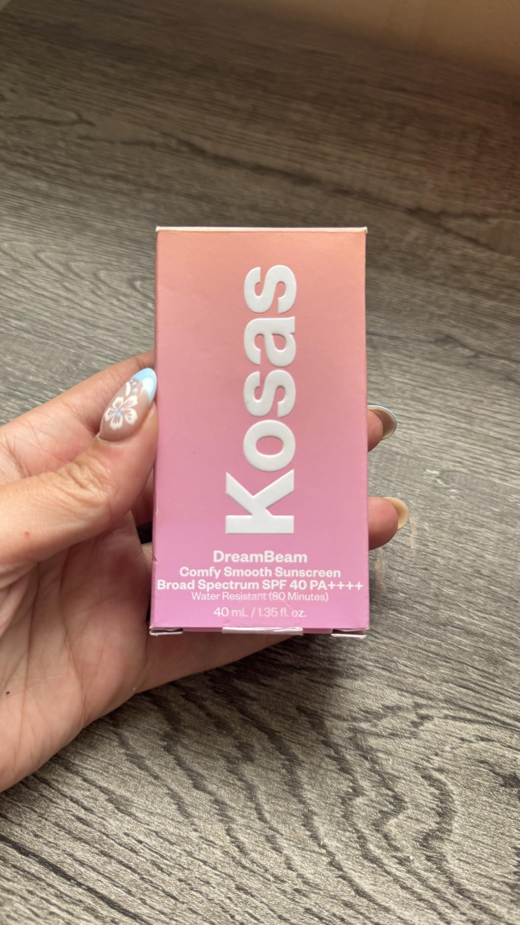 Kosas DreamBeam SPF 40 Mineral Sunscreen for Face + Makeup Prep – Lightweight Hydrating Sun Protection, 40 ml