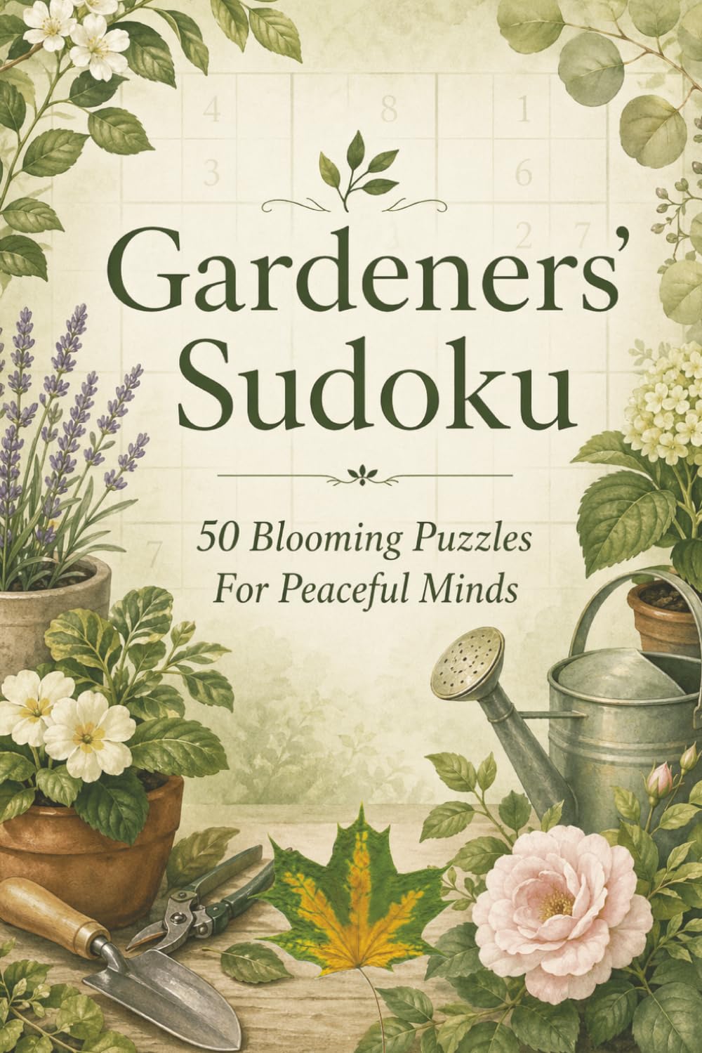 Gardeners' Sudoku: 50 Blooming Puzzles For Peaceful Minds | 6x9 Inches, 100 Pages | 50 Intermediate Sudoku Puzzles | Solutions Included