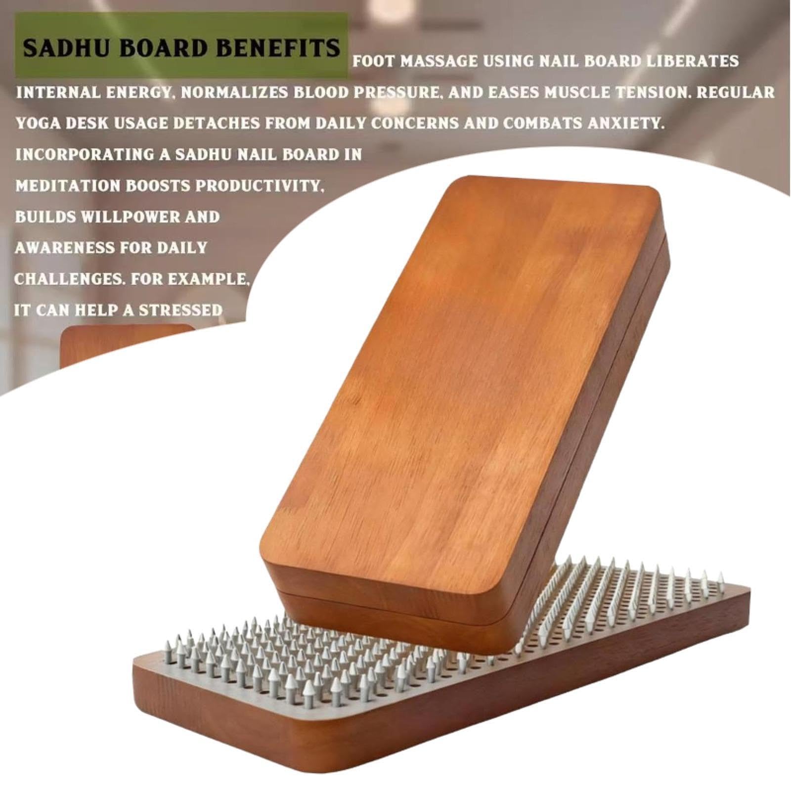 kowaku Tabla para Principiantes de, Ideal para Acupresión Y Meditación. Fácil de Transportar, Portátil Y Resistente