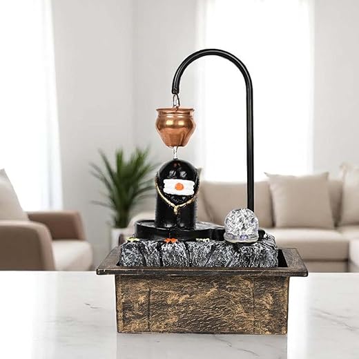 Go Hooked Shivling Water Fountain 19 Inch