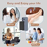 Vista 8 de Silicone Double Sided Suction Phone Case Mount, Detachable Hands Free & Strong Grip Holder for Selfies & Videos, Compatible iPhone Android