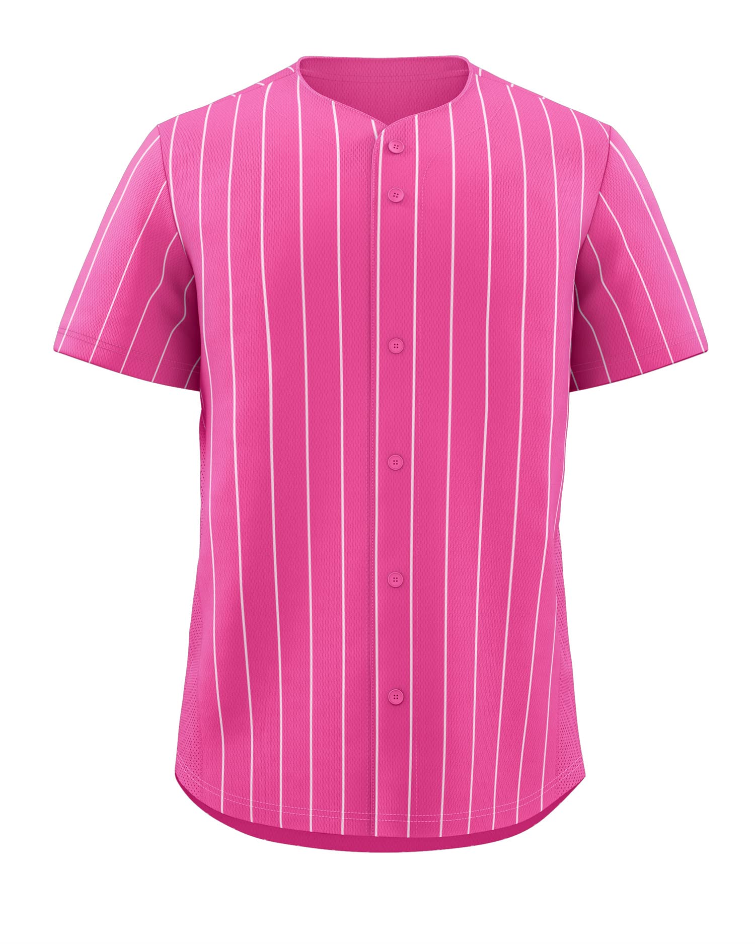 KXKBlank Baseball Jersey for Men Casual Button Down Shirts Short Sleeve Active Team Sports Uniform