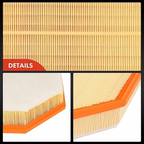 Miniatura 7 de A-Premium Filtro de aire de motor compatible con Volvo XC60 2018-2023, XC90 2016-2023, S60 2019-2023, S90 2017-2023, V60 2019-2023, V60 Cross