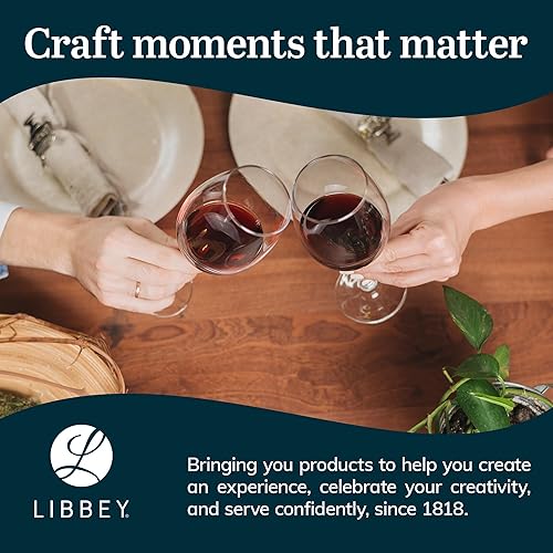 Miniatura 7 de Libbey Vineyard Reserve - Juego de copas de vino de 12 piezas para Chardonnay y MerlotBurdeos