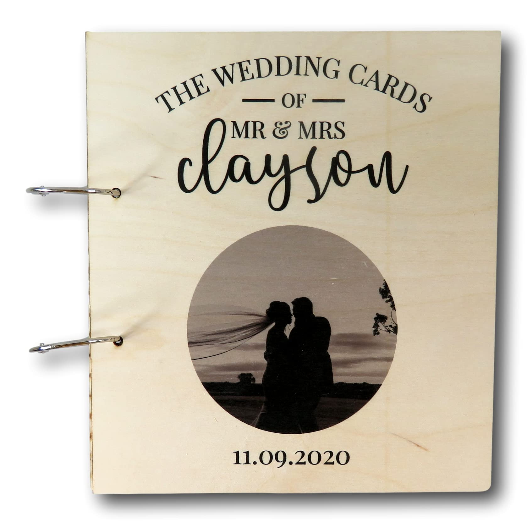 The T Bird Gifts Limited Wedding card book | wedding card keepsake | Personalised wedding guest book | wedding card book | special card keepsake | card box | scrapbook folder