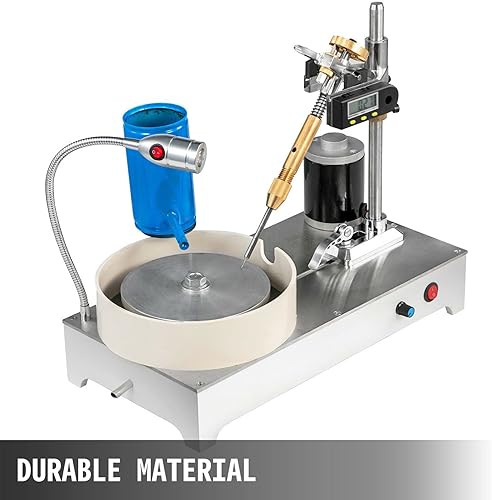 Miniatura 2 de Dzhot51 - Máquina pulidora de joyas, herramienta pulidora de joyas, esmeriladora plana de jade 110 V-240 V 120 W (manipulador de pantalla digital)