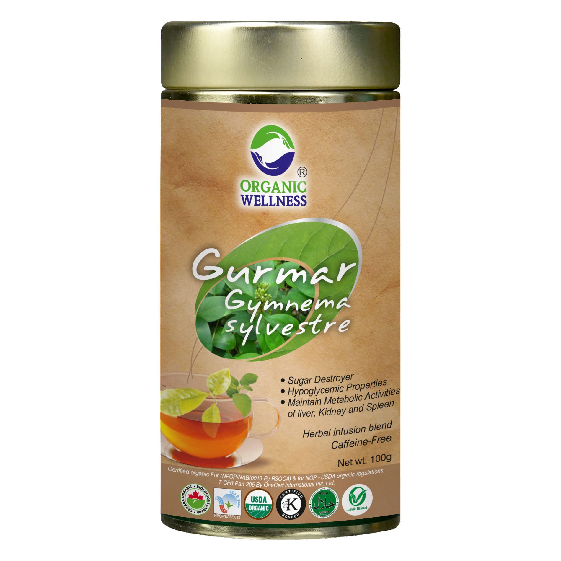 Organic Wellness Gurmar Gymnema Sylvestre Tea Tin (B09MKT7864) Amazon Price History, Amazon Price Tracker