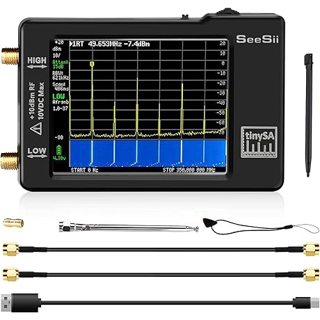SEESII TinySA - A Pocket-Sized Spectrum Analyzer for Your Convenience