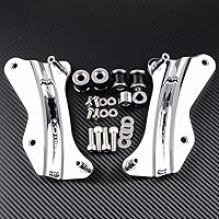 Vista 8 de ECOTRIC Kit de accesorios de acoplamiento cromados de 4 puntos compatible con Harley Davidson Touring Street Glide Road King Electra Glide 2014-2024