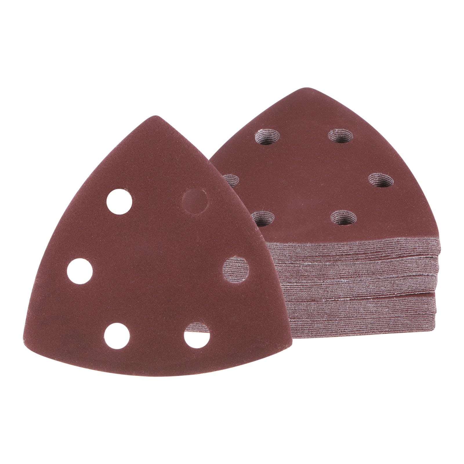 Kozelo 50pcs Mouse Sander Detail Sandpaper 1500Grit 3-1/2" Triangle | Hook and Loop Assorted Sanding Pads Sheet,for Wood Furniture Polishing Use,6