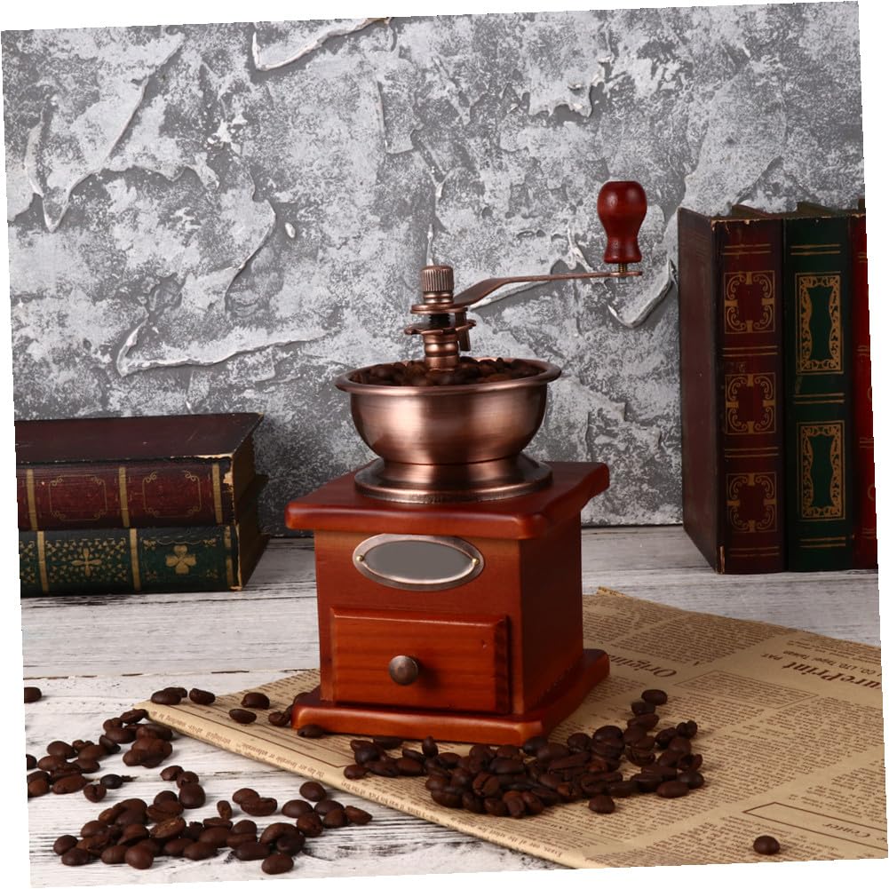 SHINEOFI Molino de Café Manual Portátil de Cerámica 1 Unidad Molinillo para Granos y Cereales Desmontable y Fácil de Limpiar Adecuado para Cocina Oficina y Viajes