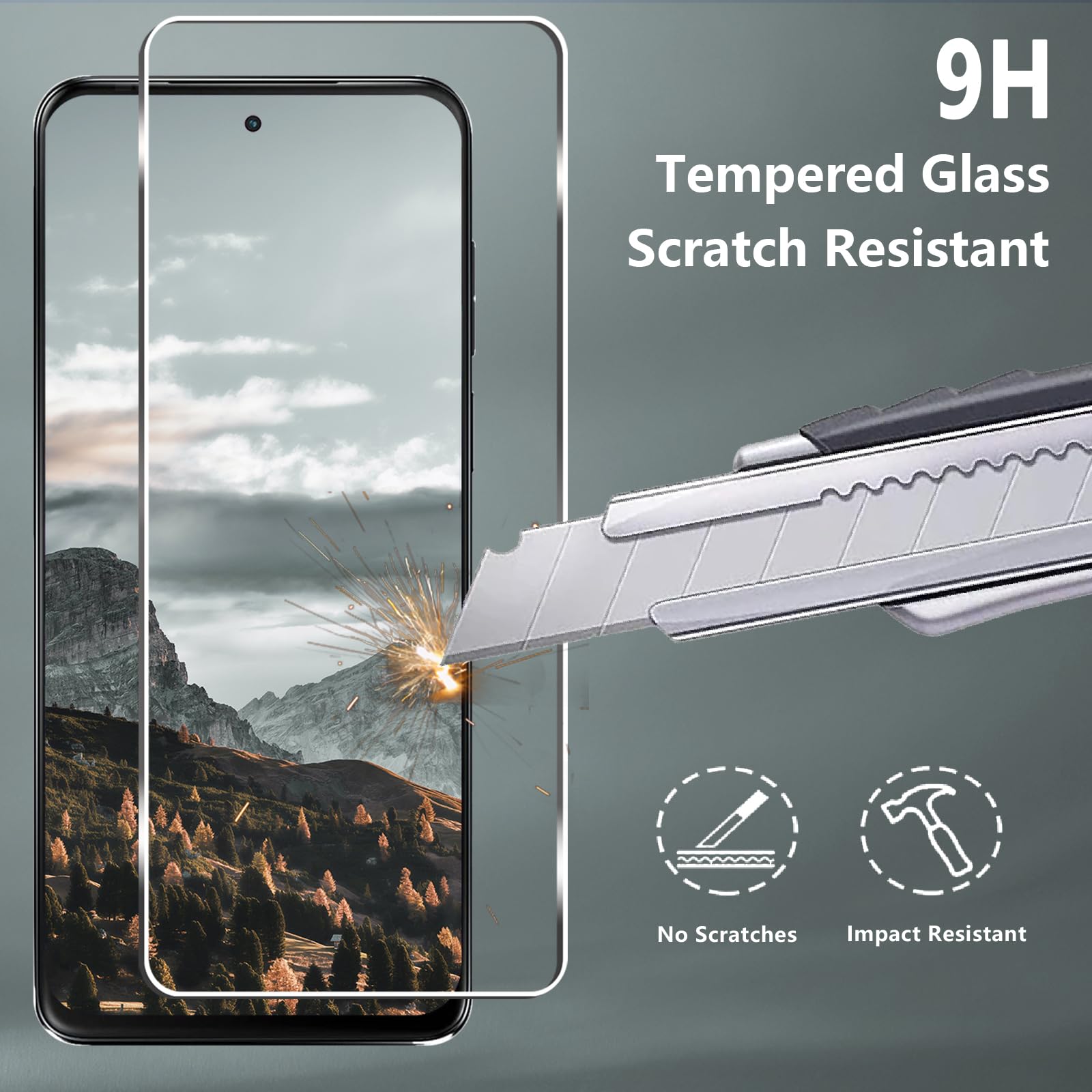 Moto G Stylus 5G 2023 osłona ekranu + osłona obiektywu aparatu, szkło hartowane 9H, odporne na zarysowania, łatwa instalacja, bez pęcherzyków powietrza, ochraniacz ekranu HD do Motorola Moto G Stylus