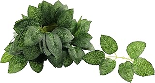 JCBIZ 36pcs Fake Rose Leaves Artificial Greenery Leaves for Wedding Arrangements Centerpieces Small Bouquets Garland Crafts, Green