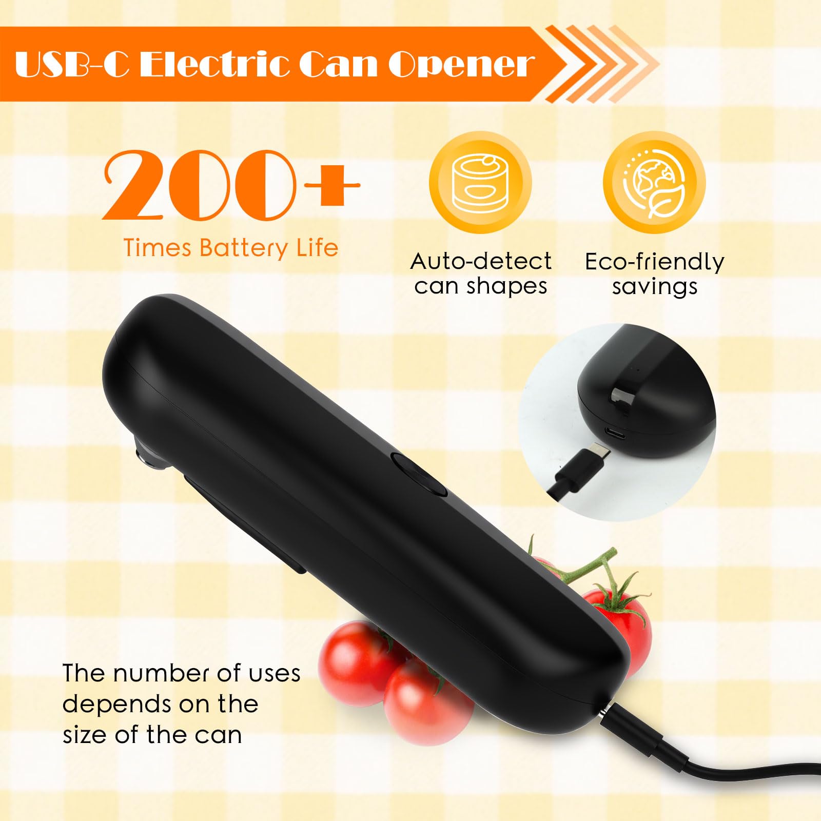 Ouvre Boîte Électrique pour Chefs et Seniors, Ouvre Bocal Électrique USB Rechargeable Automatique, Ouverture Facile des Boîtes et Bocaux pour les Personnes Souffrant de Problèmes de Préhension