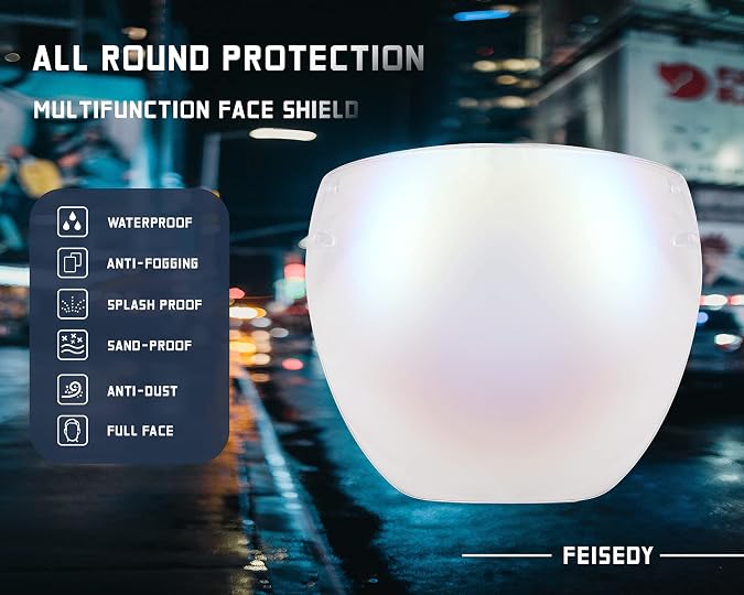FEISEDY Full Cover Face Visor Protective Glasses Mirror Shield Sunglasses Anti Fog B2781