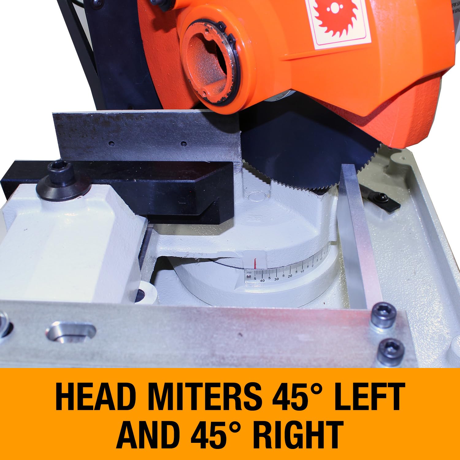 Baileigh 10-Inch Manual Cold Saw, 54 RPM, 110V 1Ph (Model CS-250EU)