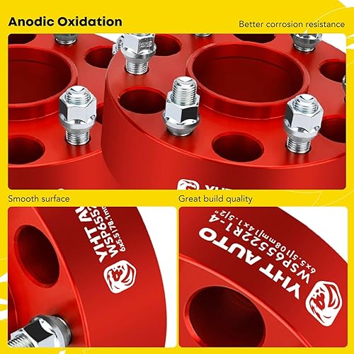 Miniatura 7 de YHTAUTO Espaciadores de rueda centrados de 6 x 5.5 pulgadas para Chevy, GMC, modelos Cadillac, Silverado, Sierra, Tahoe, Yukon, separadores de
