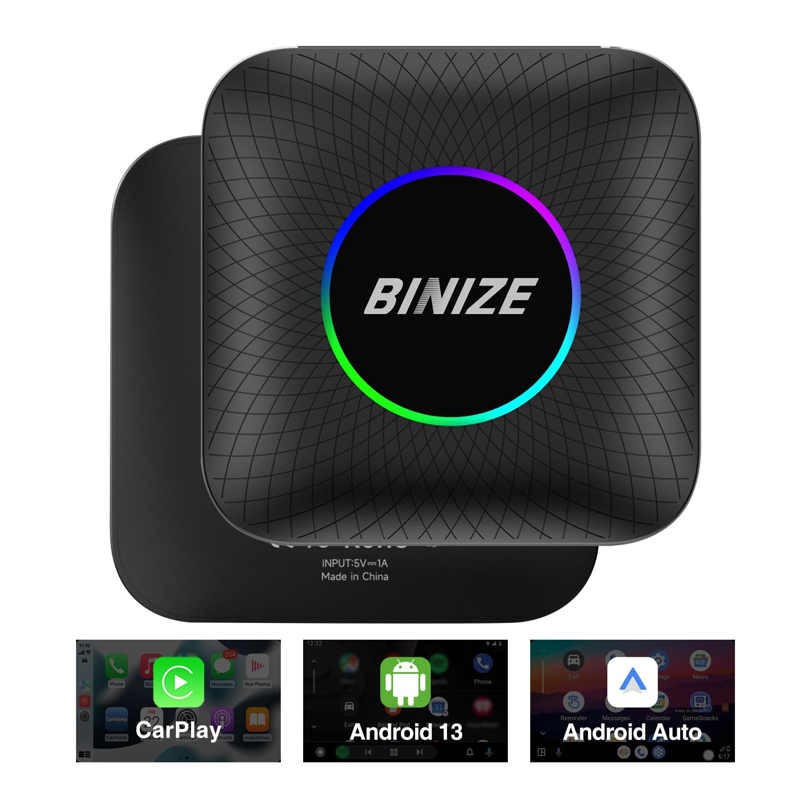 Amazon.com: Binize Android 13 AI Box for Car: Wireless CarPlay