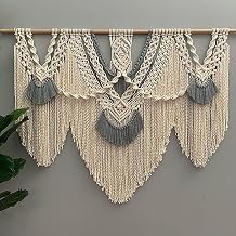 Chic Tassel Macrame Bohemian Style Hand-Woven Cotton Rope Woven Art Wall Hanging Tapestry Bohemian Crafts DecorD