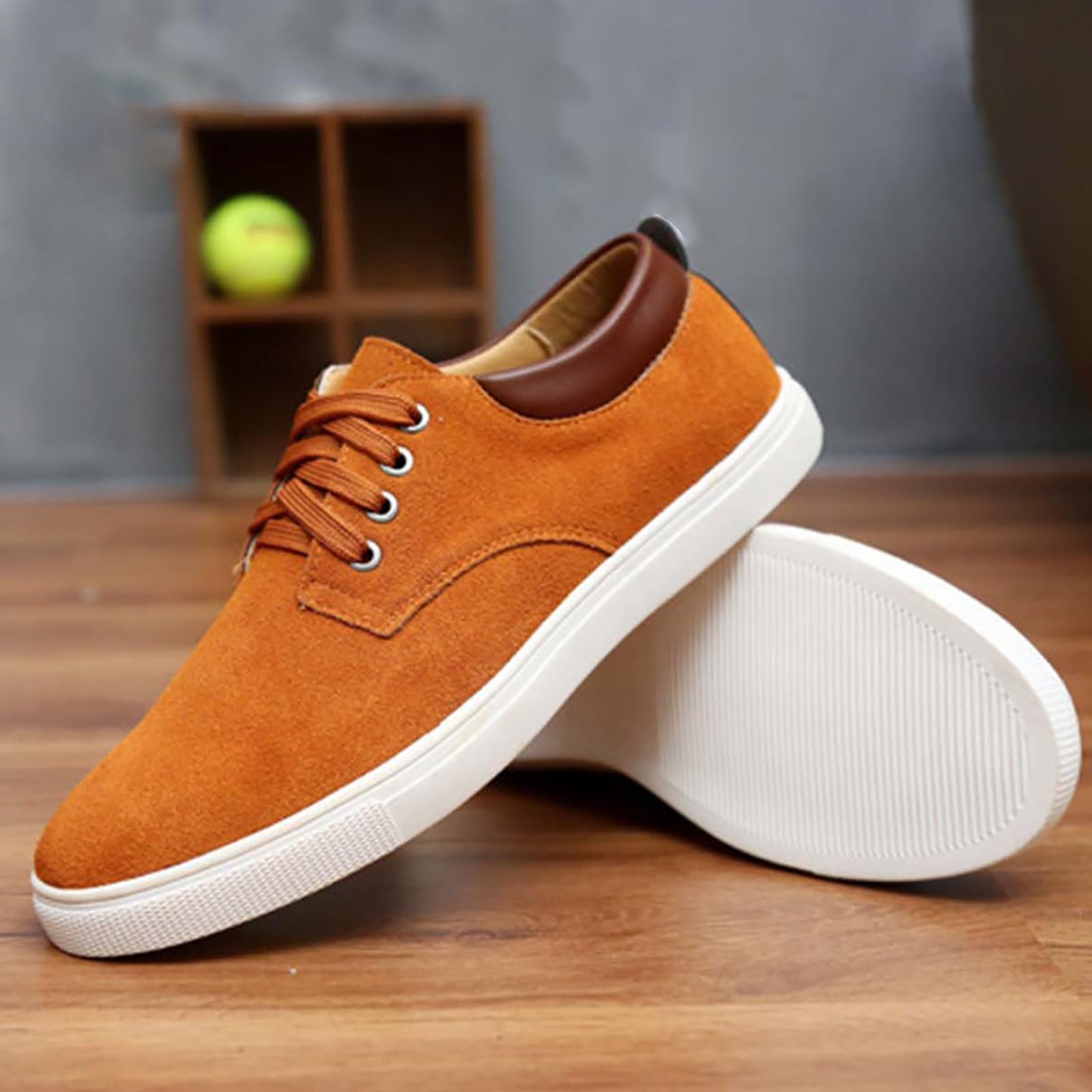 Herren Outdoor-Schuhe Gummi mit Dicker Sohle, rutschfeste Freizeitschuhe, Freizeitschuhe für Herren wasserdichte Schuhe Herren