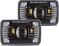Vista 9 de Luces antiniebla LED DOT para conducción de faros antiniebla compatibles con Ford F150 2015-2020, Super Duty 2017-2018, 1 par negro
