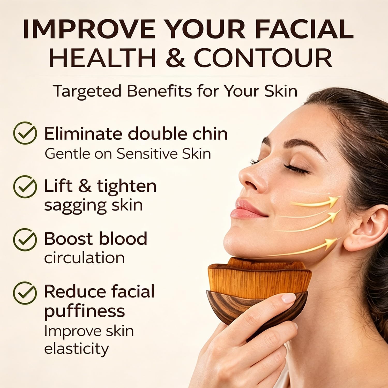 Cecily Braden Lymphatic face Brush，Lymphatic Facial Drainage Brush - Dry Soft Organic Reduce Puffiness Improve Skin 1pc
