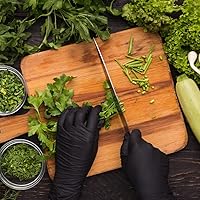 Vista 4 de Shamrock Guantes de examen de látex, color negro