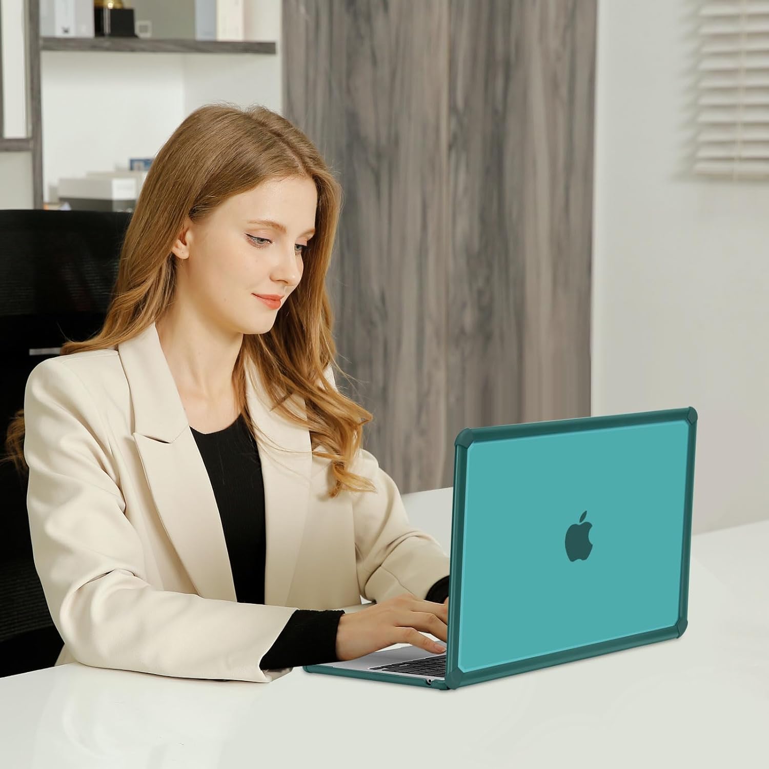 MOSISO Compatible with MacBook Air 13 inch Case 2026 2025 2024-2022 M4 A3240 M3 A3113 M2 A2681, Crack-Resistant Heavy Duty Protective Hard Case with TPU Bumper&Keyboard Cover&Screen Film, Teal Green - Image 6