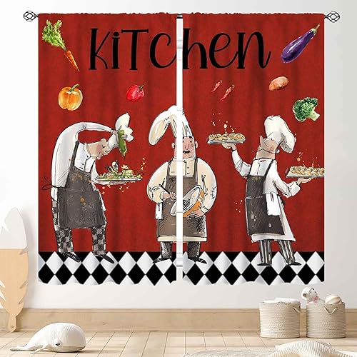 Miniatura 34 de Curtianos de cocina de granja, estilo rústico, tenedor y cuchara, estilo rústico, vintage, estilo rústico, vintage, estilo rústico, estilo rústico,