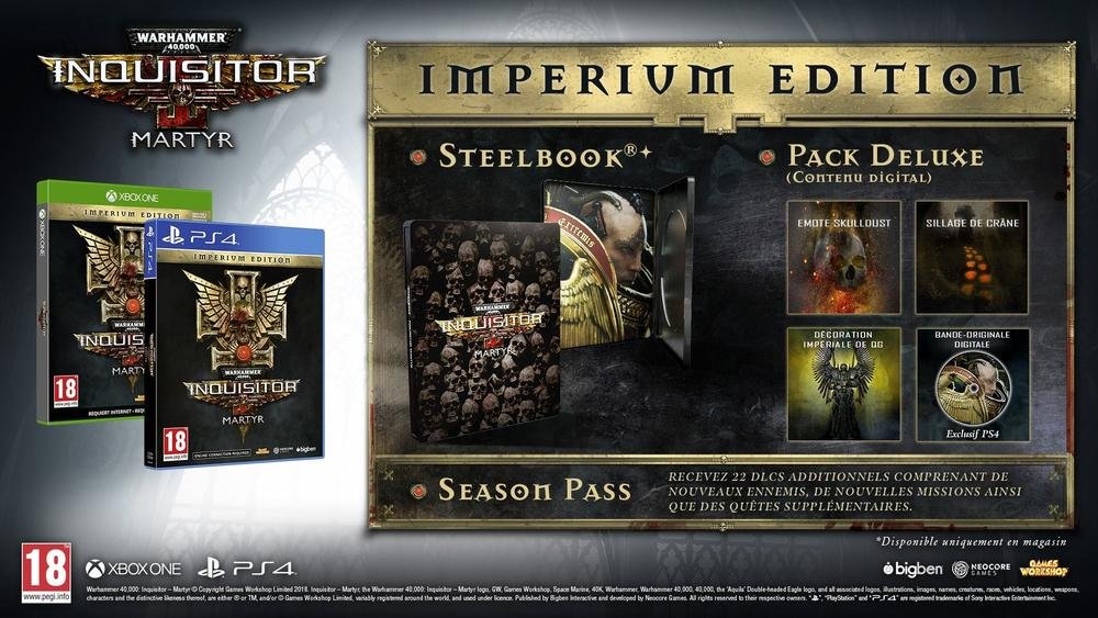 Bigben Interactive Warhammer 40,000 Inquisitor Martyr - Imperium Edition videogioco PlayStation 4 Inglese, Francese
