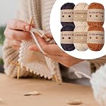 Vaveren 6 Pack Knitted Yarn T-Shirt Yarn 196 Yards Total Length Soft Fabric Cloth Yarn Chunky Yarn for Craft Bags DIY Handicraft Knitting Supplies, Set A