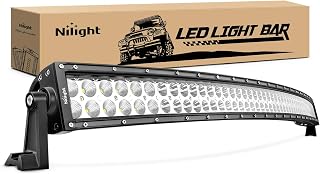 LED Light Bar Nilight 42Inch 240W Curved LED Work Light Spot Flood Combo LED Lights Led Bar Driving Fog Lights Jeep Off Road Lights, 2 Years Warranty