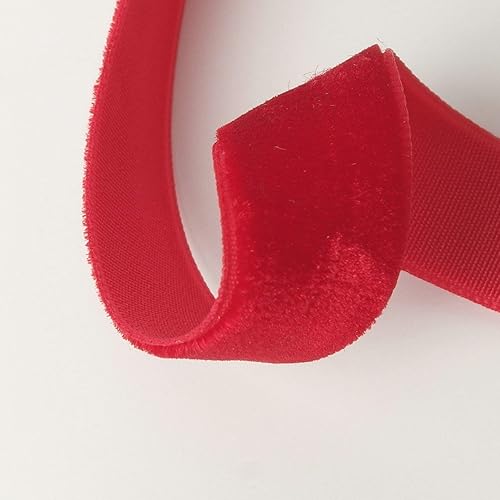 Miniatura 9 de Cinta roja de terciopelo rojo de 58 pulgadas con carrete de 20 yardas (58 pulgadas, rojo)