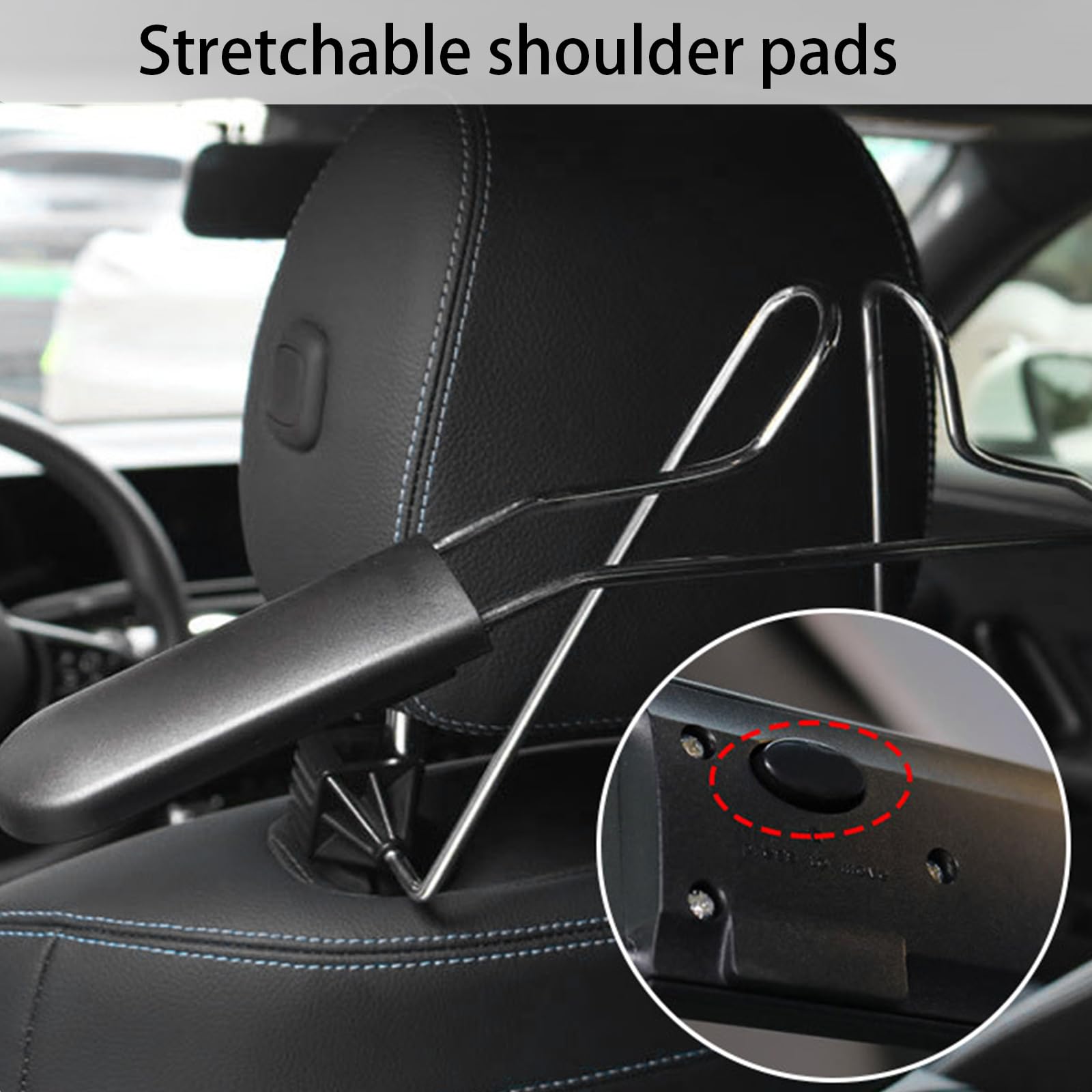 1 Pezzo Gancio Appendiabiti Automobile Appendiabiti per Auto, Appendiabiti per Poggiatesta per Giacche Cappotti Blazer Abiti