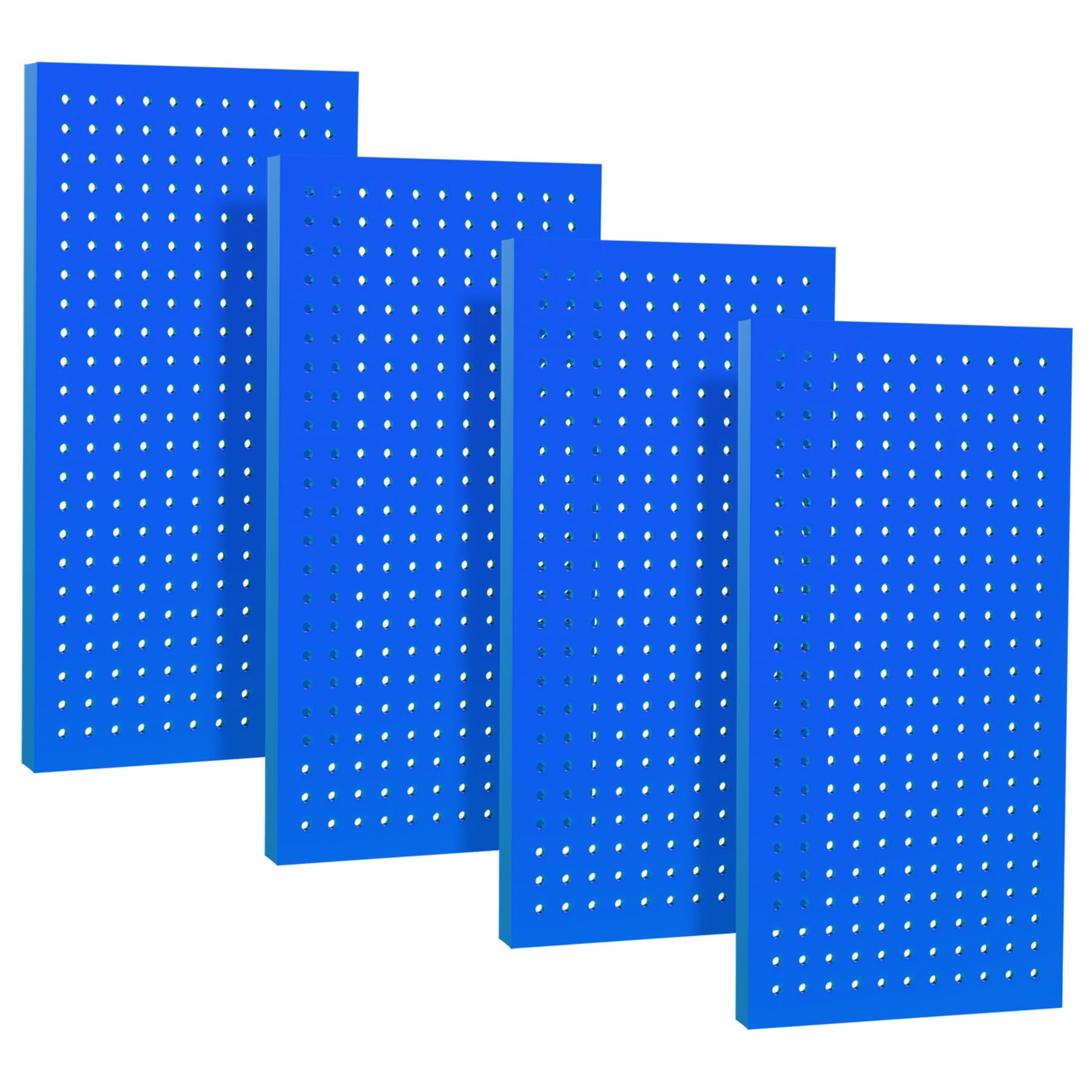 Metal Pegboard Panels 24" x 12" 4 Pack Heavy Duty Steel Pegboard Wall Organizer, Garage Utility Tools Pegboard Storage System for Workbench, Shop,