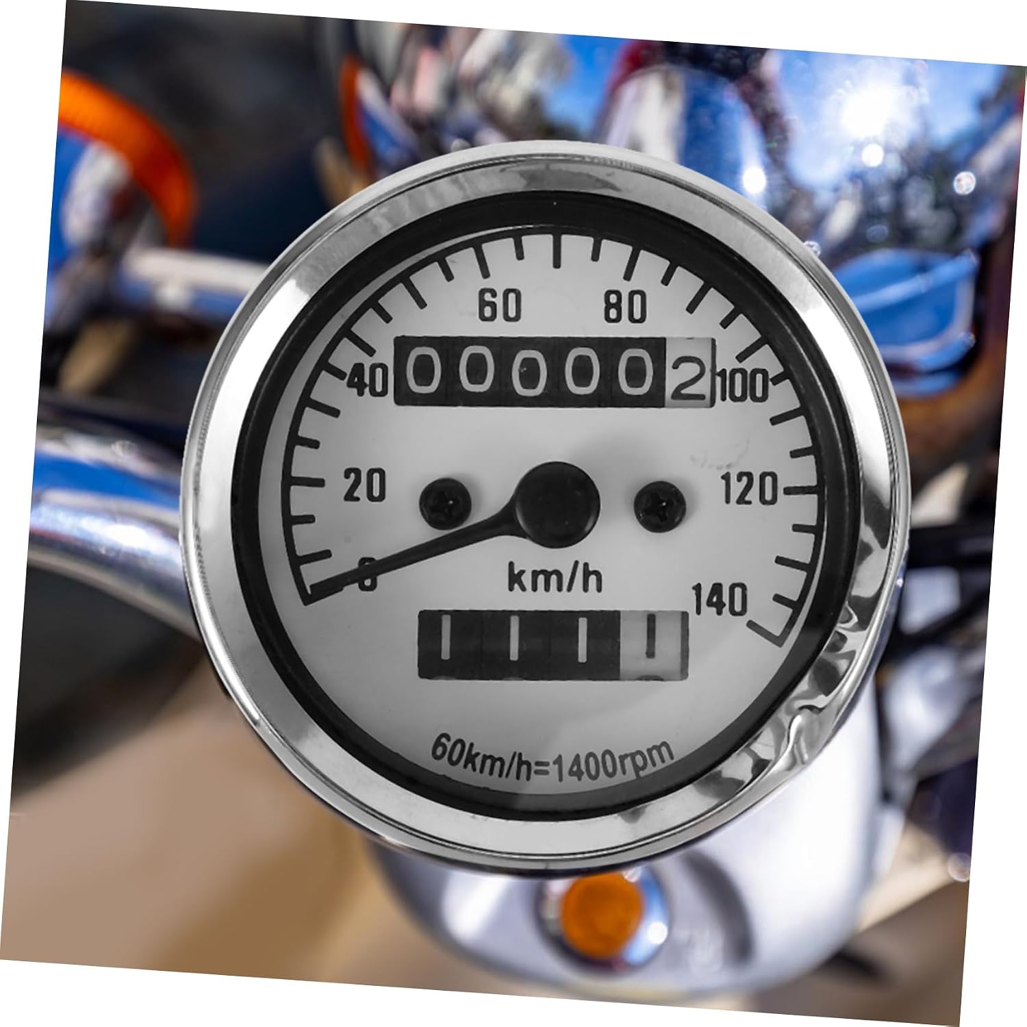 Alipis Retro Modified Motorbike Gauge Odometer Digital Motorcycle Speedometer for Models