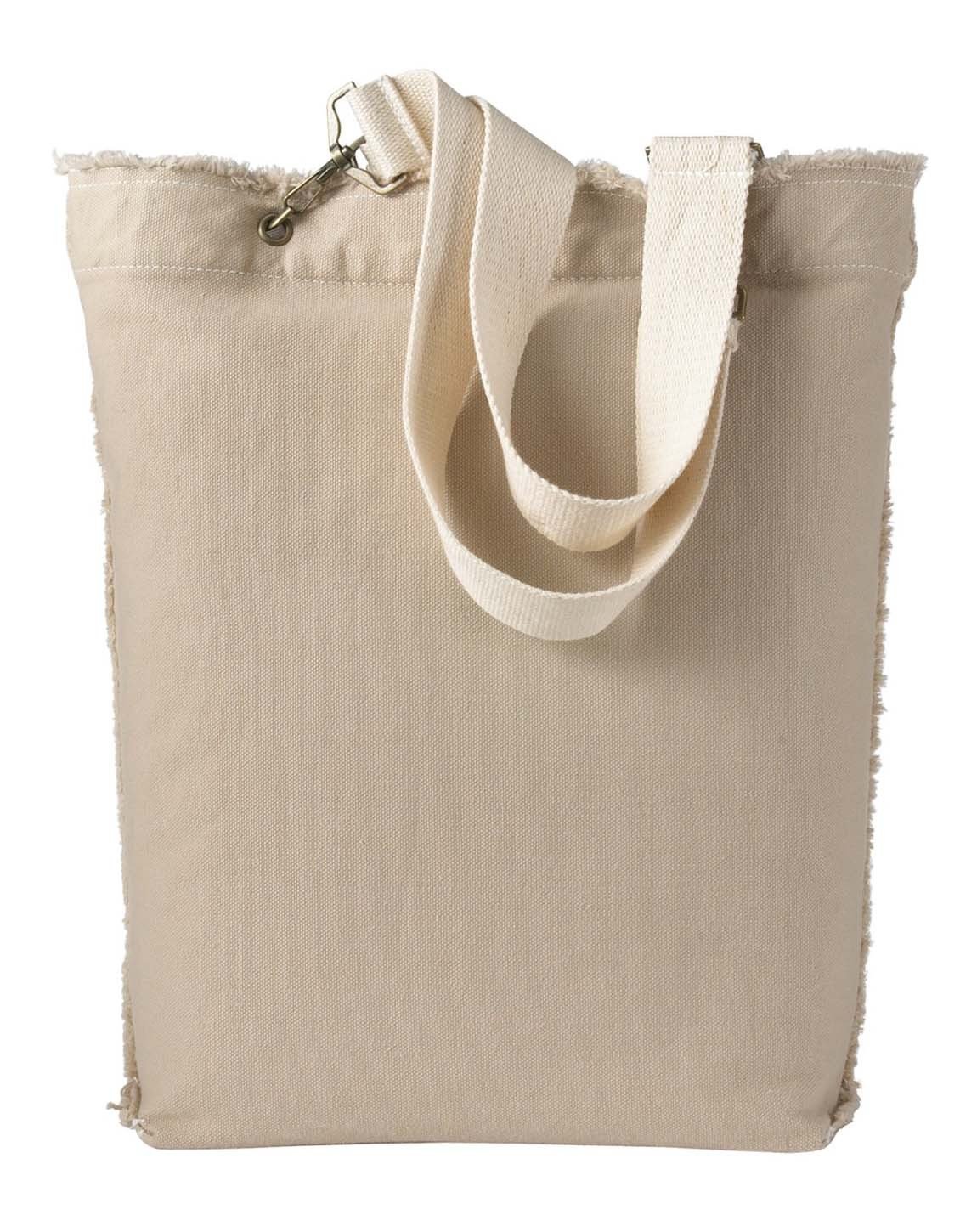 14 oz. Direct-Dyed Raw-Edge Tote OS STONE